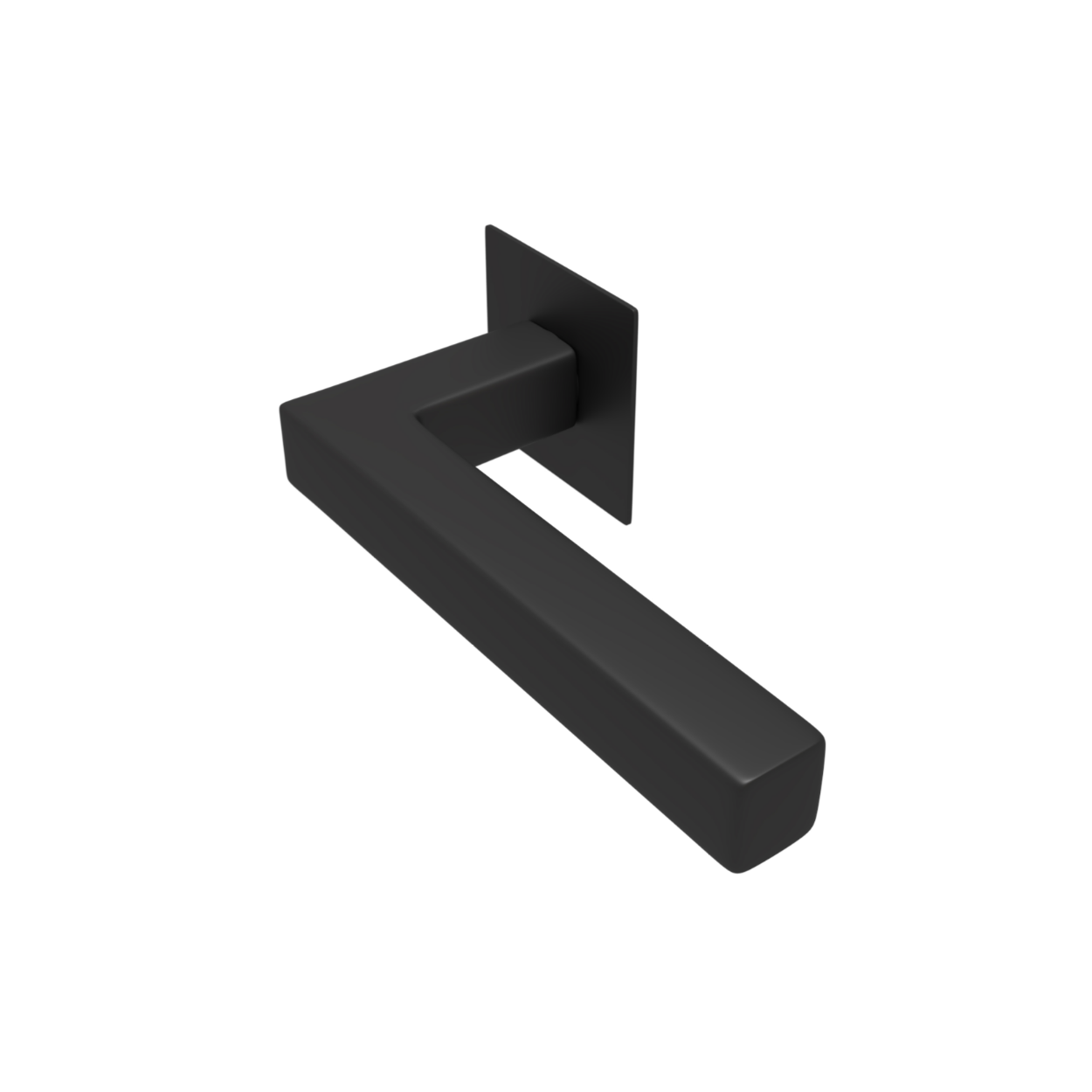 Sluitwerkpakketten met Deurkruk Squared 20 Flat Zwart